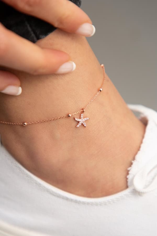 Sølv anklet ELKSLVR7089