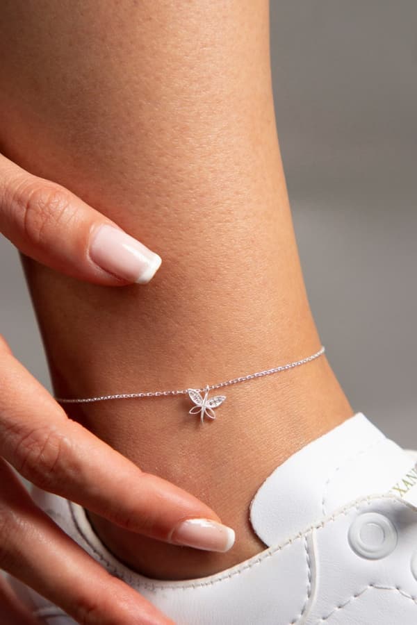 Sølv anklet ELKSLVR7301G
