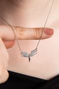 Miniatyrbild 3 av 5: Silverhalsband YY2203