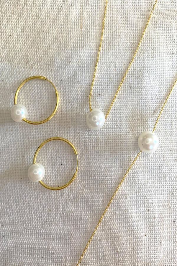 Silver Halsband & Armband Set ELKSLVR7270A