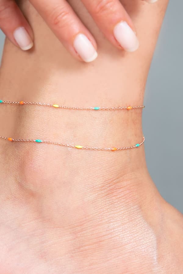 Sølv anklet ERN2238
