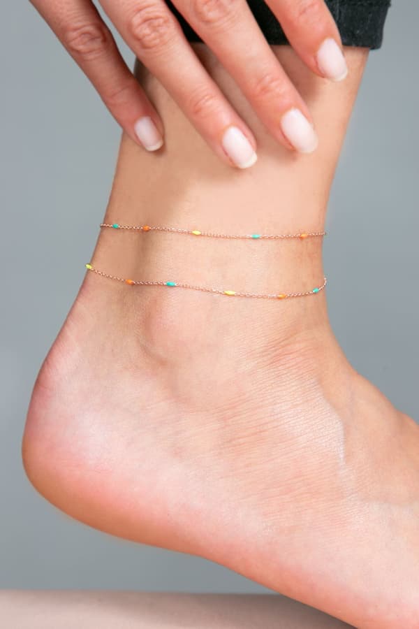 Sølv anklet ERN2238