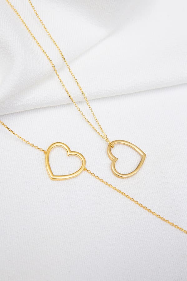Silver Halsband & Armband Set ELKSLVR7254A