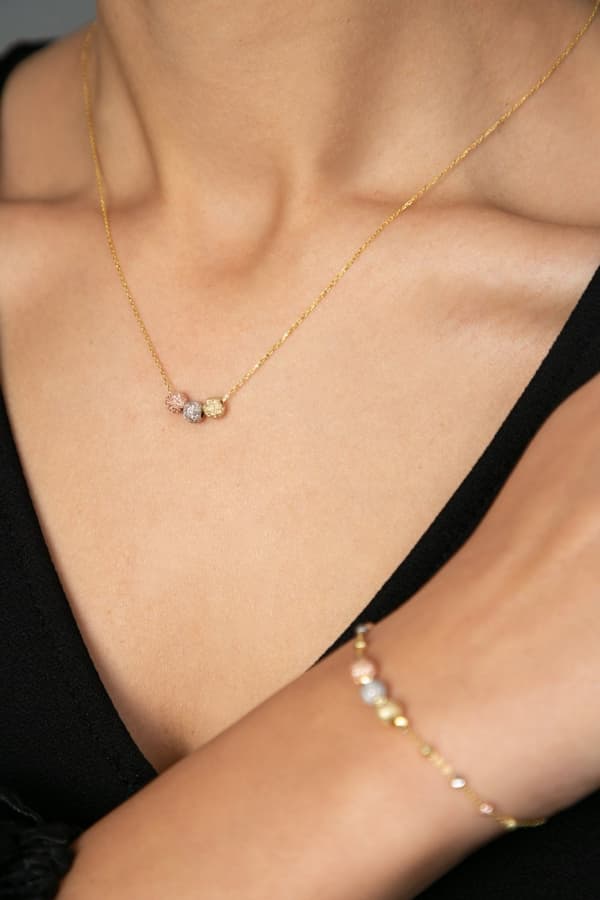 Silver Halsband & Armband Set ELKSLVR7180