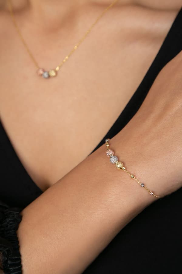 Silver Halsband & Armband Set ELKSLVR7180