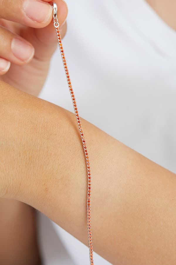 Sølvarmbånd ELKMD50556 - Oransje
