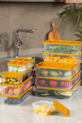Miniatyrbild 3 av 4: Förvaringsboxsats (10 delar) YBLLA10LU - Orange