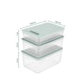 Miniatyrbild 5 av 5: Förvaringsboxsats (3 delar) HK3LU - Blå