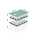 Miniatyrbilde 5 av 5: Oppbevaringsbokssett (3 stk) HK3LU - Grønn