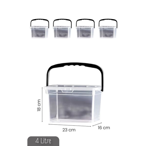 Förvaringsboxsats (4 delar) KARE4LDTRJN4LU - Vit