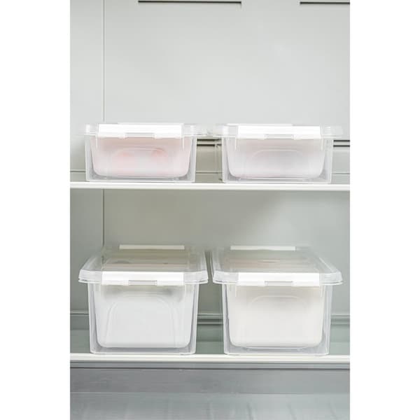 Förvaringsbox Set (4 delar) 4Lukutu6 - Transparent