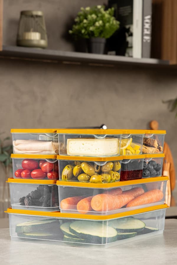 Förvaringsboxsats (13 delar) YBLLA13LU - Orange