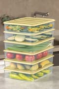 Miniatyrbild 4 av 4: Förvaringsboxsats (6 delar) YBLLA3,56LI - Gul