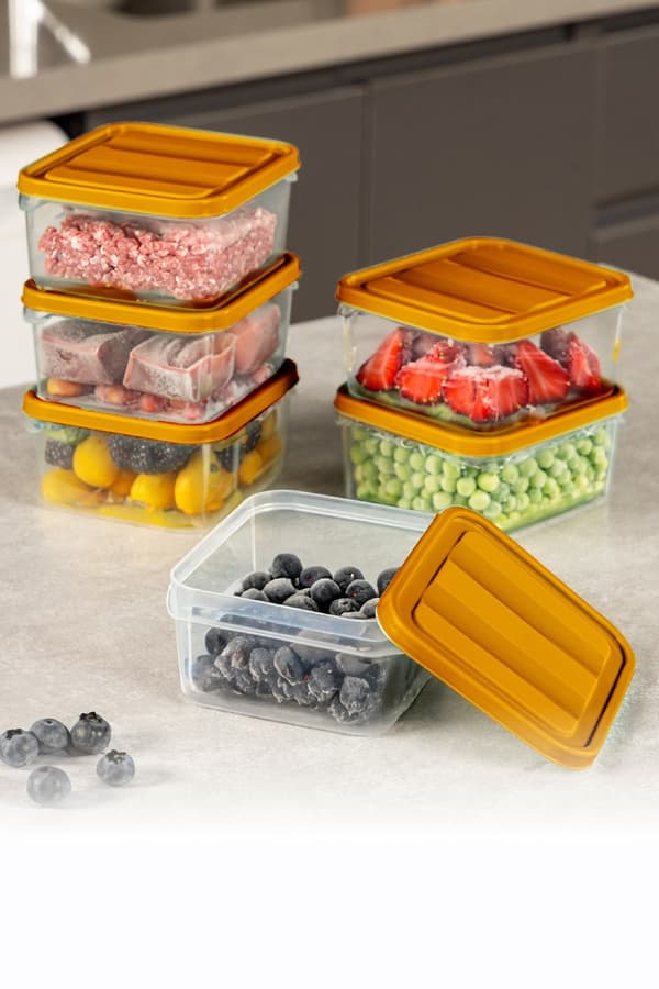 Förvaringsboxsats (20 delar) YBLLA20LI - Orange