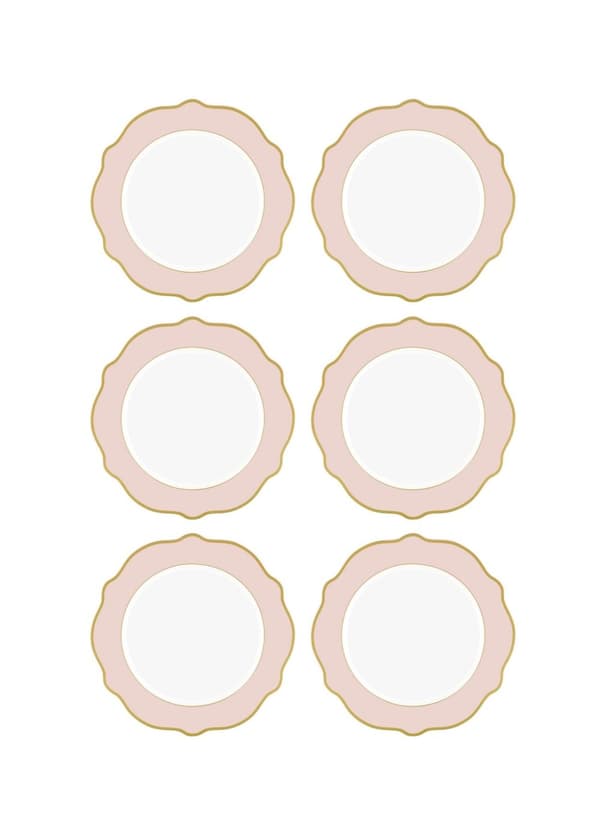 Set med desserttallrikar (6 delar) DNR0025