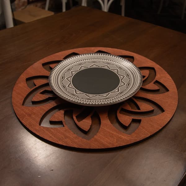 Bordmattesett av tre (4 deler) Lugh - Rose