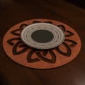 Miniatyrbilde 1 av 5: Bordmattesett av tre (4 deler) Lugh - Rose