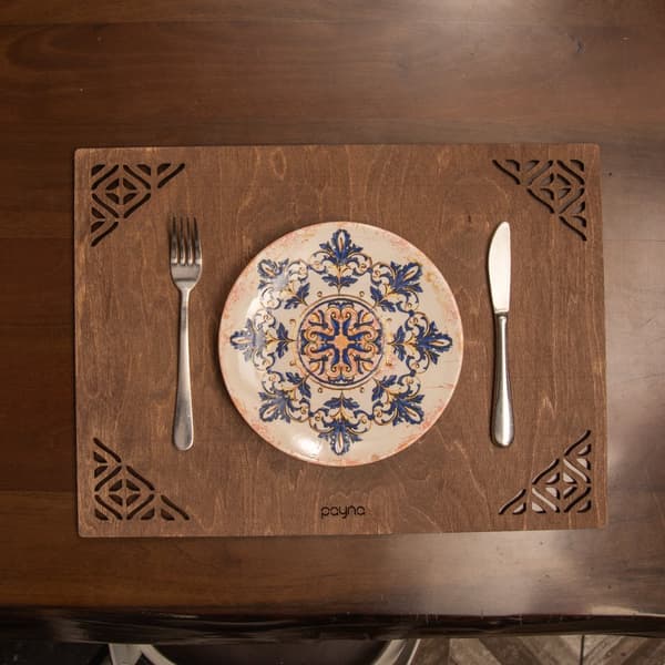 Trebordmattesett (4 deler) Corpat - Wenge