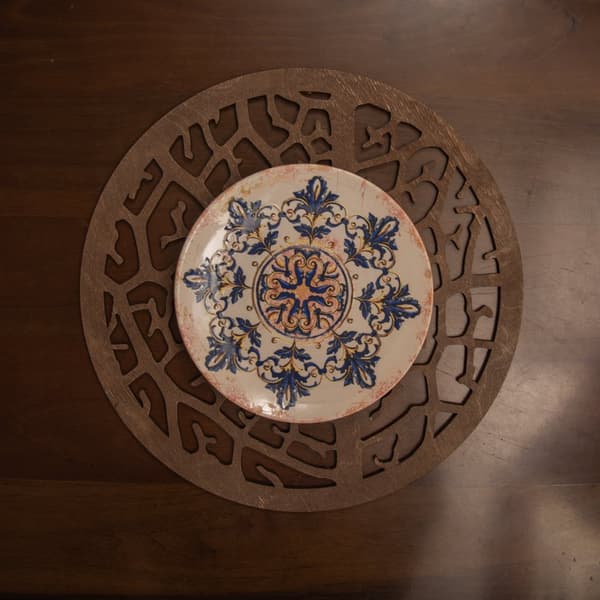 Træ bordmåttesæt (6 stykker) Coral - Wenge
