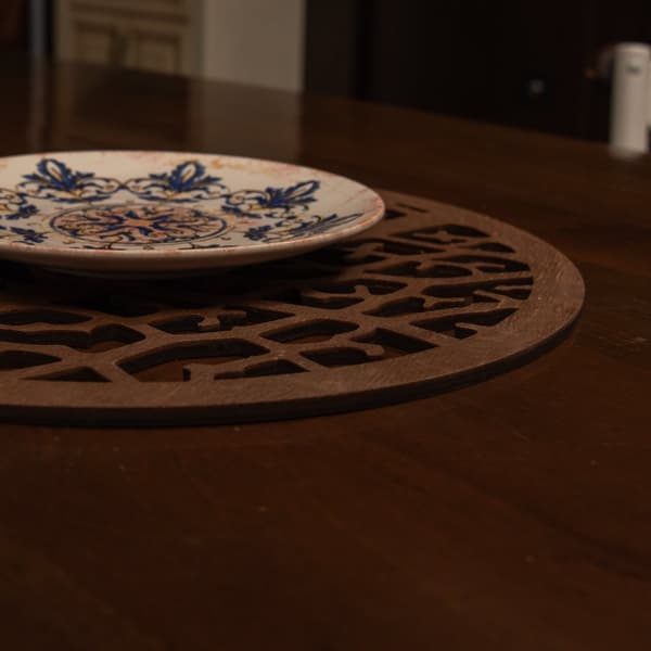 Træ bordmåttesæt (6 stykker) Coral - Wenge
