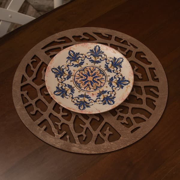Træ bordmåttesæt (6 stykker) Coral - Wenge