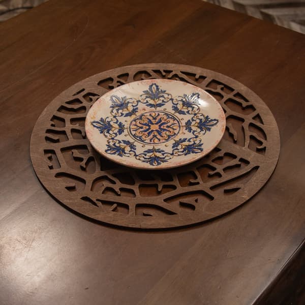 Træ bordmåttesæt (6 stykker) Coral - Wenge