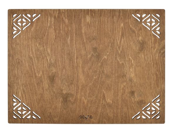 Træbordmåttesæt (4 stykker) Corpat - Valnød