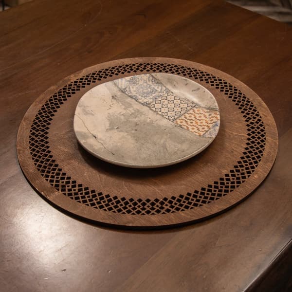 Bordmattesett av tre (4 stk) Seljuk - Wenge