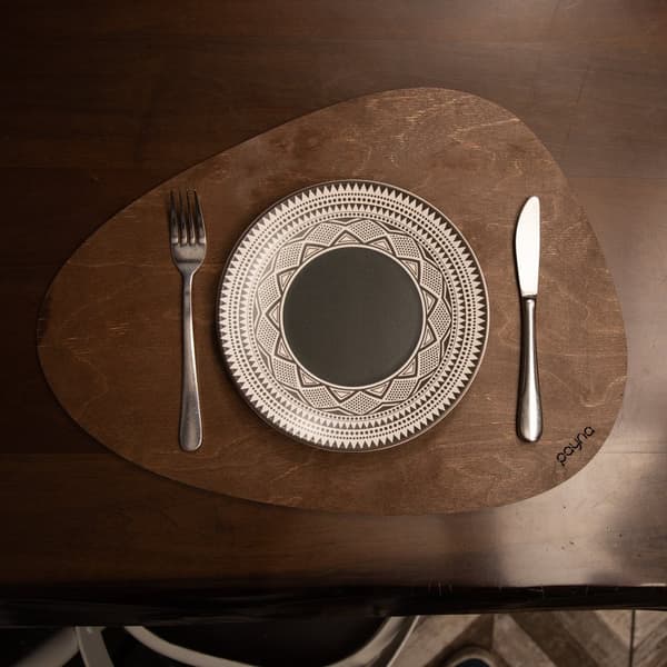 Træ bordmåttesæt (6 stykker) Pære - Wenge