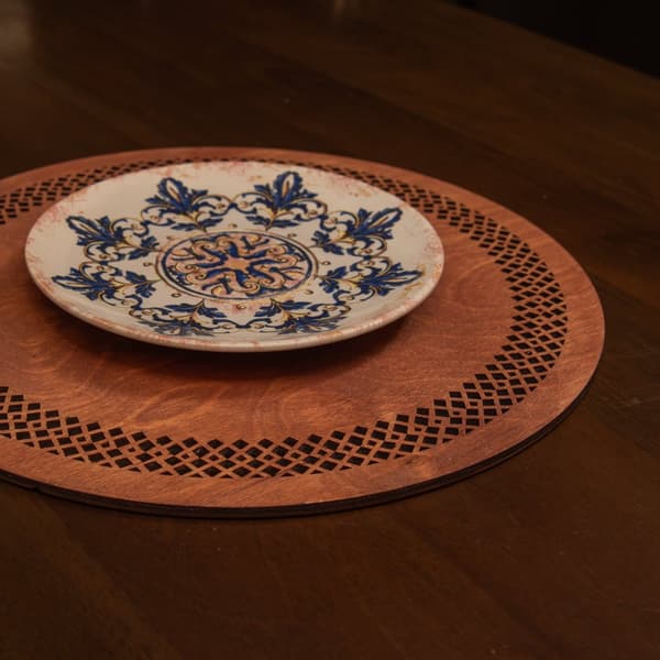 Træ bordmåttesæt (6 stykker) Seljuk - Rose
