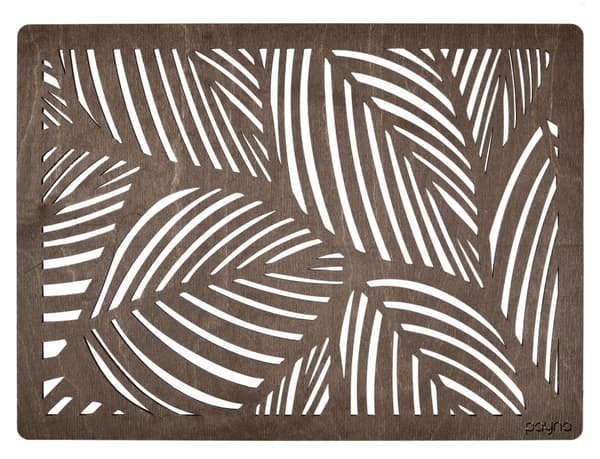 Trebordmattesett (4 deler) Plane - Wenge
