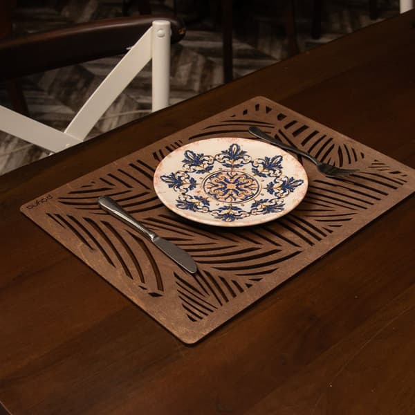 Trebordmattesett (6 deler) Plane - Wenge