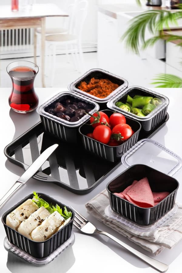 Frukostset (6 delar) MRT-Ceno-Kahvalti-Kucuk - Svart