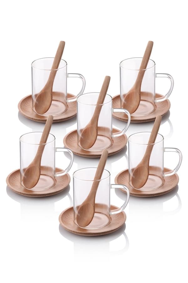 Tekoppsset (18 delar) MRT-SET-4 - Vit