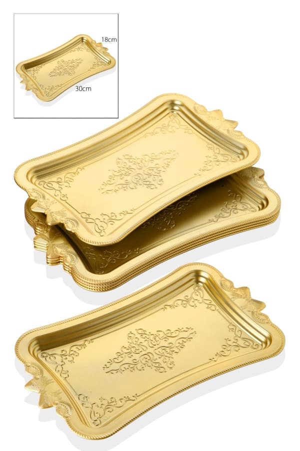 Serveringsbakke (6 stk) MRTK - Guld