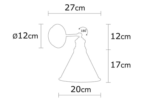 Vegglampe Berceste - N-680