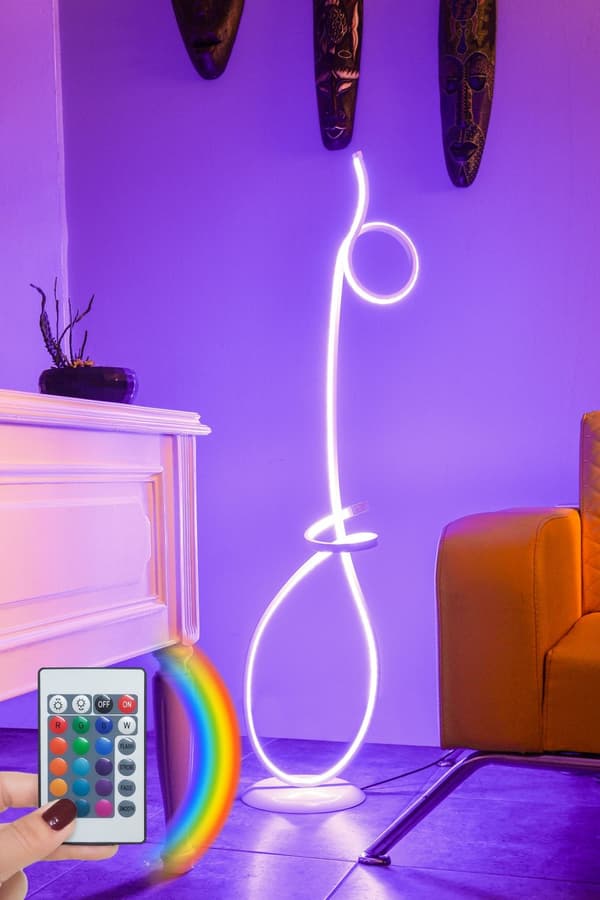 Gulvlampe Picasso Hvid - Flerfarvet