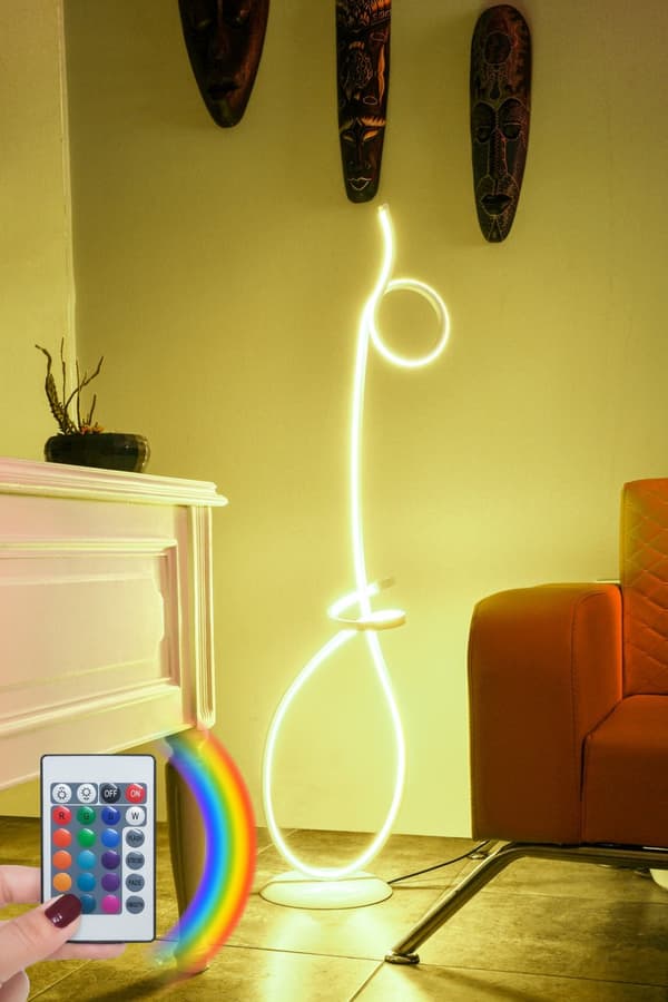 Gulvlampe Picasso Hvid - Flerfarvet