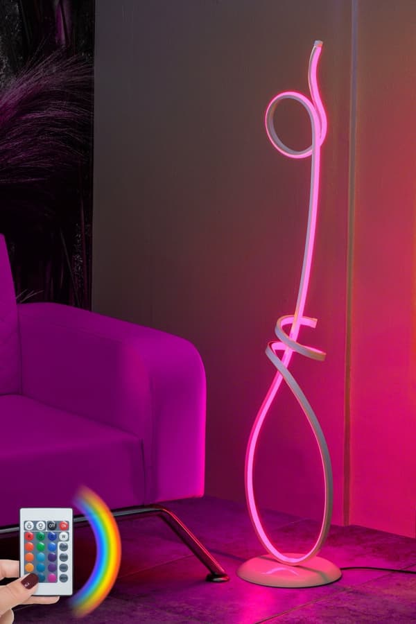 Golvlampa Picasso Vit - Flerfärgad