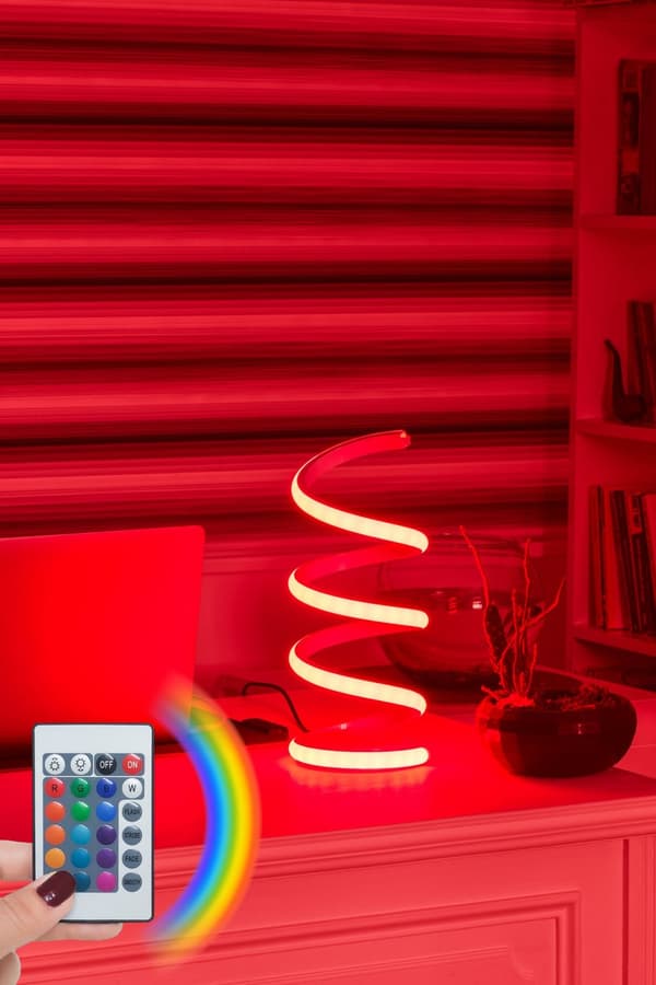 Bordslampa Vermeer Vit - Flerfärgad