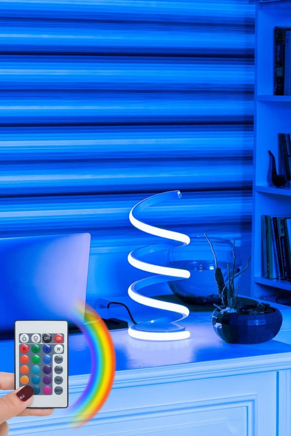 Bordslampa Vermeer Vit - Flerfärgad