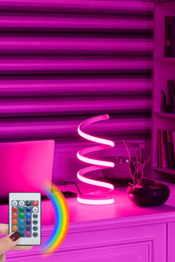 Bordslampa Vermeer Vit - Flerfärgad