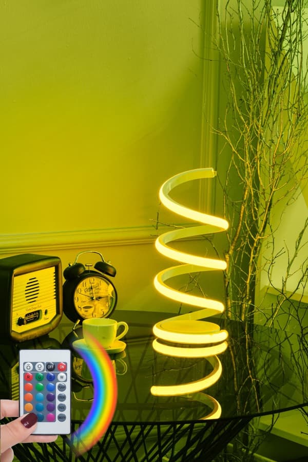 Bordslampa Vermeer Vit - Flerfärgad