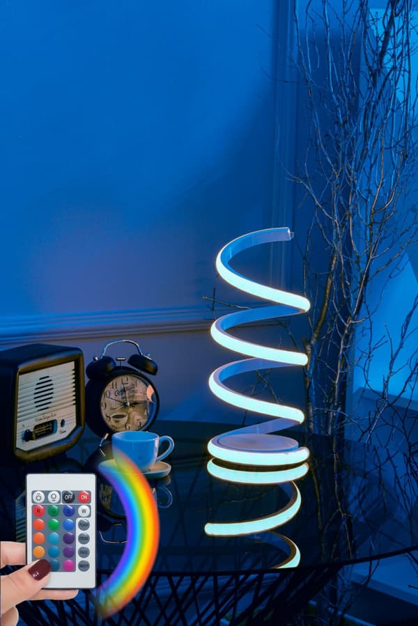 Bordslampa Vermeer Vit - Flerfärgad