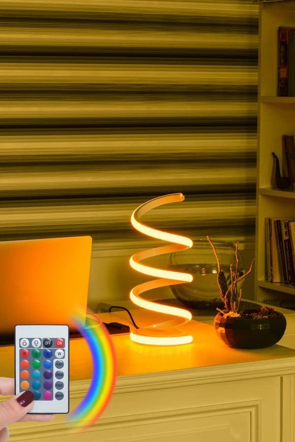 Bordslampa Vermeer Vit - Flerfärgad