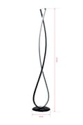 Miniatyrbillede 5 af 5: Gulvlampe Infinity Sort - Hvid
