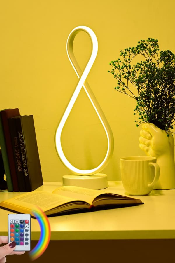 Bordlampe Degas White - Flerfarget lys