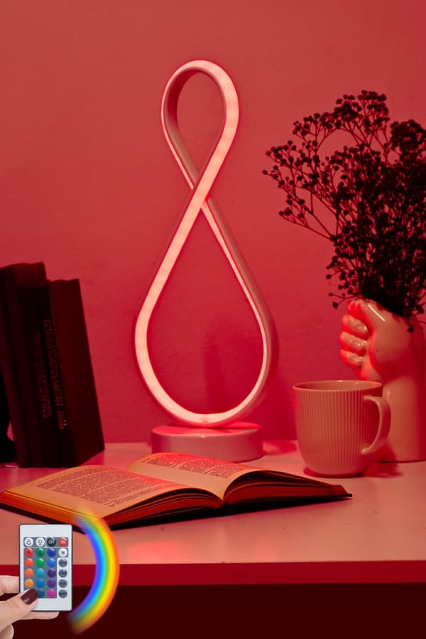 Bordlampe Degas White - Flerfarget lys