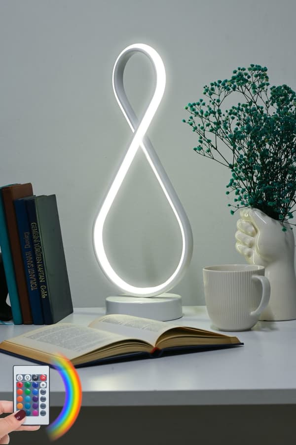 Bordlampe Degas White - Flerfarget lys