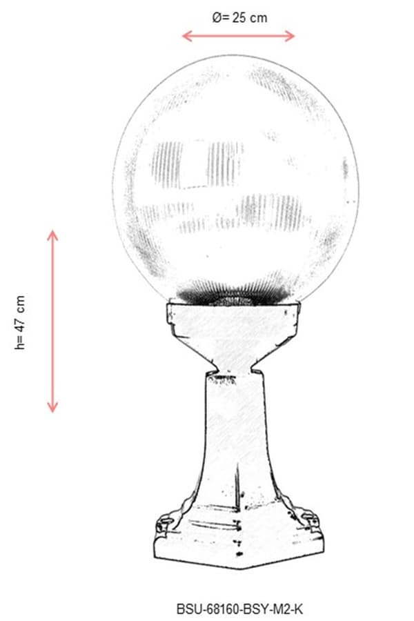 Utomhusvägglampa BSU-68160-BSY-M2-K